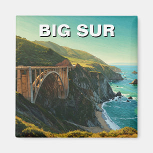 Big Sur California Bixby Bridge Travel Magnet
