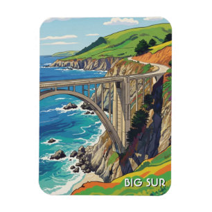 Big Sur California Bixby Bridge Travel Magnet
