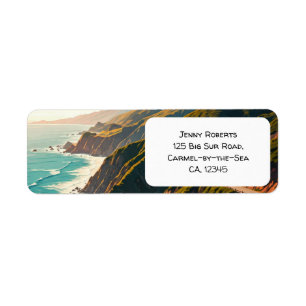 Big Sur California Central Coast Label