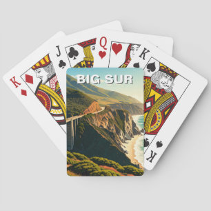Big Sur California Central Coast Poker Cards