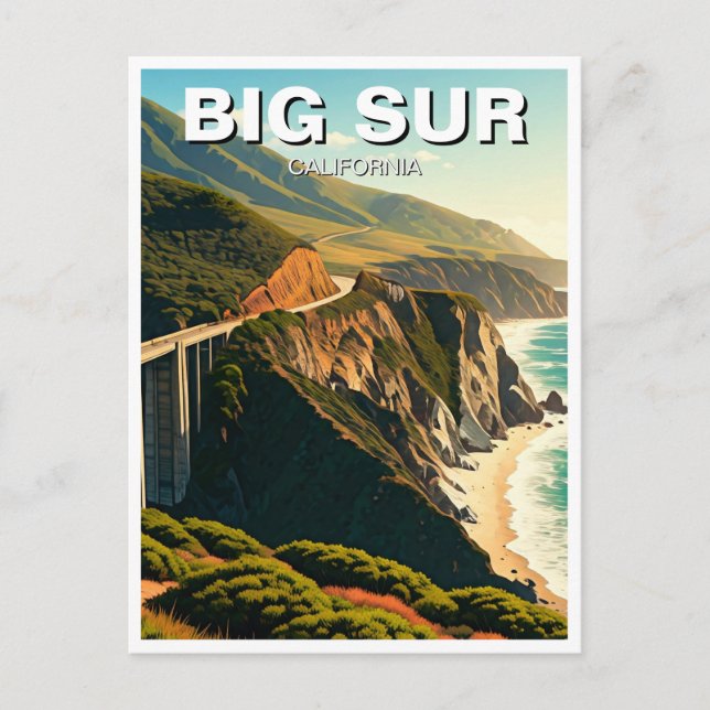 Big Sur California Central Coast Postcard (Front)