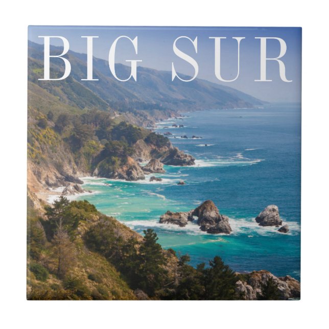 Big Sur California Coast Ceramic Tile (Front)