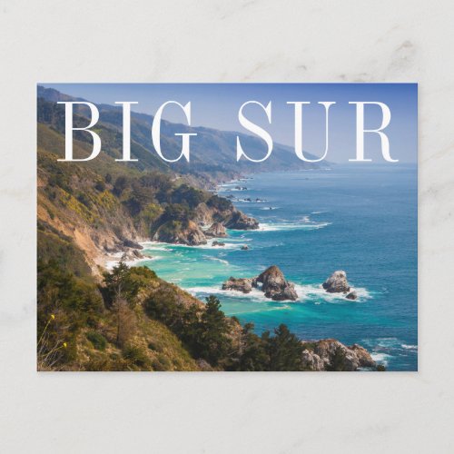 Big Sur California Coast  Happy Birthday Postcard