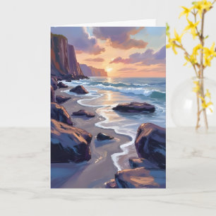Big Sur, California Coast Painting Card