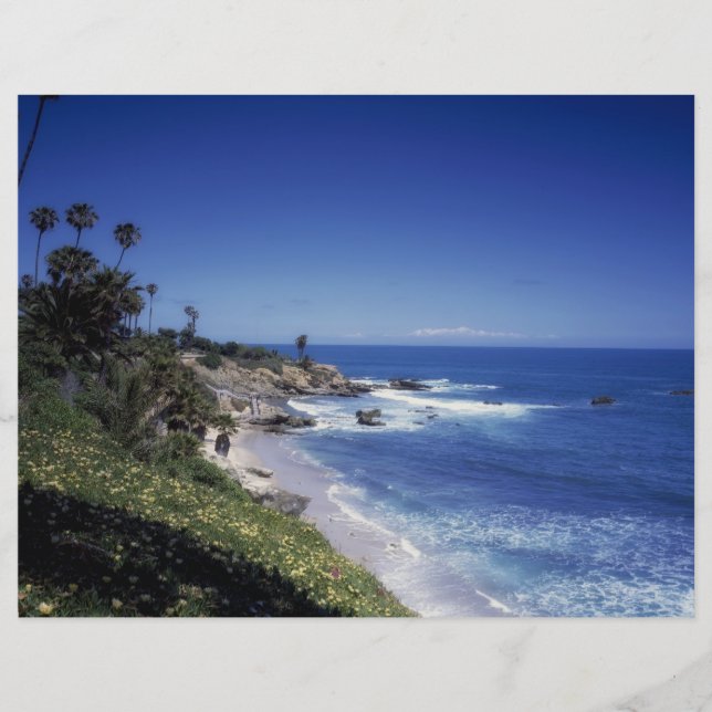 Big Sur California Coastline Scrapbook Paper (Front)