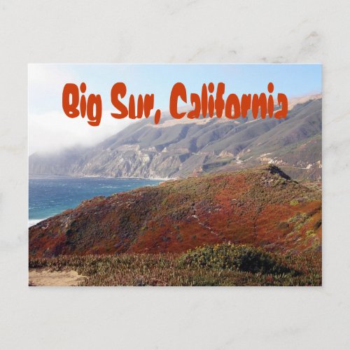 Big Sur California landscape Postcard