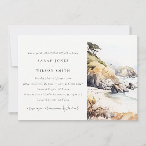 Big Sur, California Landscape Rehearsal Dinner