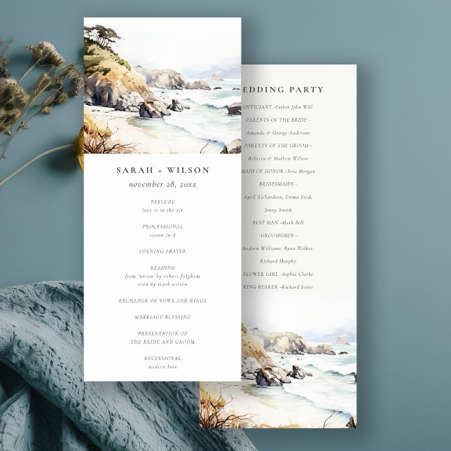 Big Sur, California Landscape Wedding Program (Creator Uploaded)