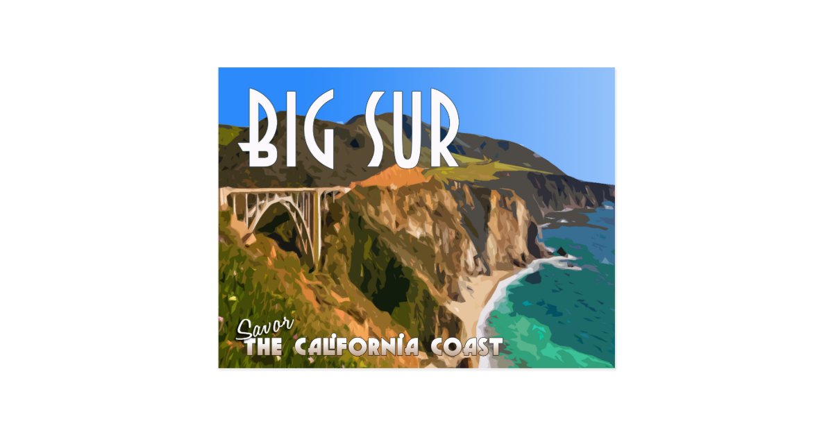 Big Sur California Pacific Coast Highway Postcard Zazzle Com