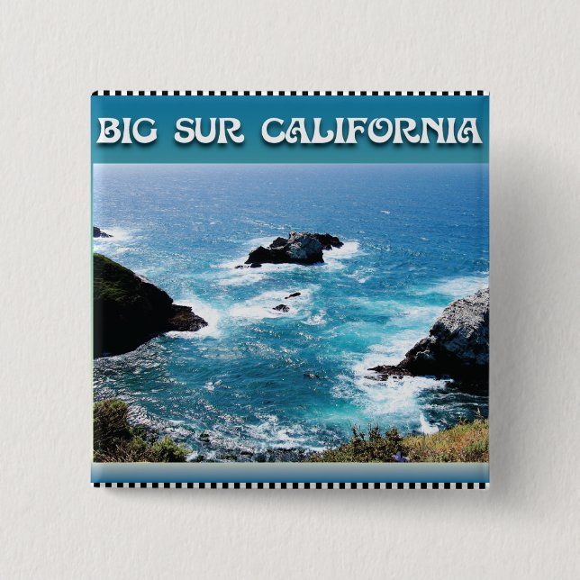 Big Sur California Pinback Button (Front)