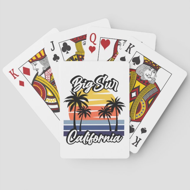 Big Sur California Poker Cards (Back)