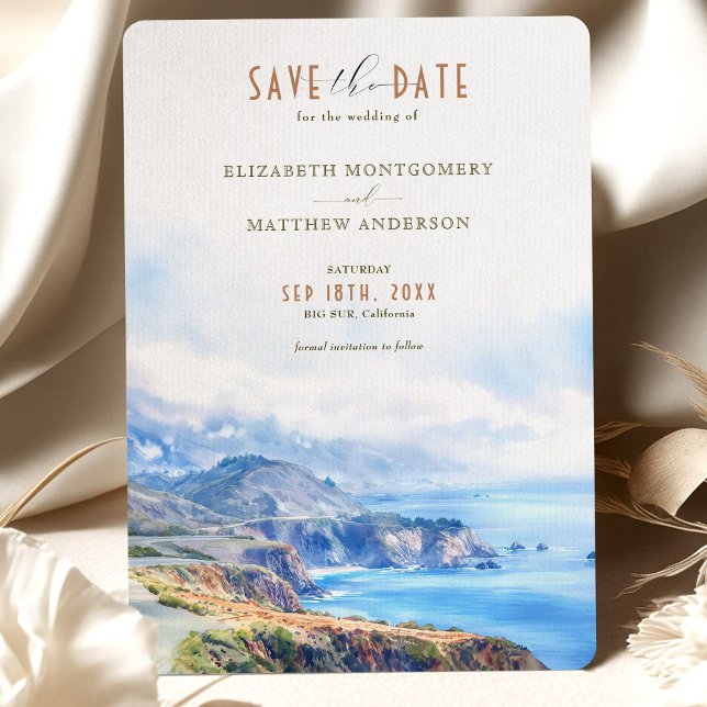 Big Sur California Save the Date Invitation (Creator Uploaded)