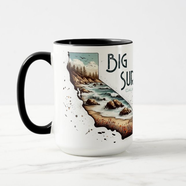 Big Sur California Souvenir Gift Mug (Left)
