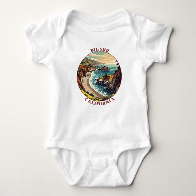 Big Sur California USA Baby Bodysuit (Front)