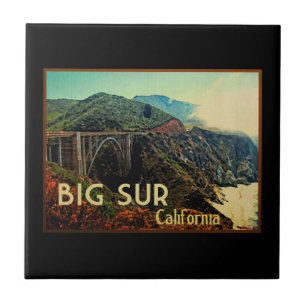 Big Sur California Vintage Ceramic Tile