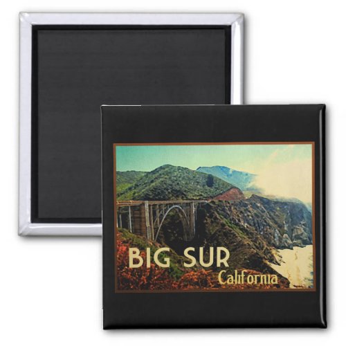 Big Sur California Vintage Magnet