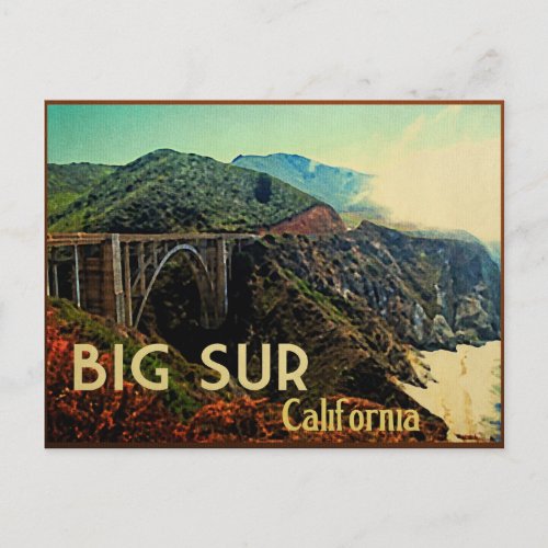 Big Sur California Vintage Postcard