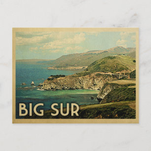 Big Sur California Vintage Travel Postcard
