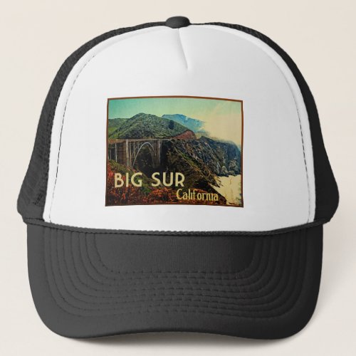 Big Sur California Vintage Trucker Hat