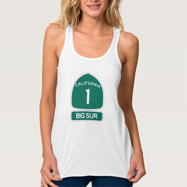 Big Sur - California's Most Beautiful Coast! Tank Top (Front)
