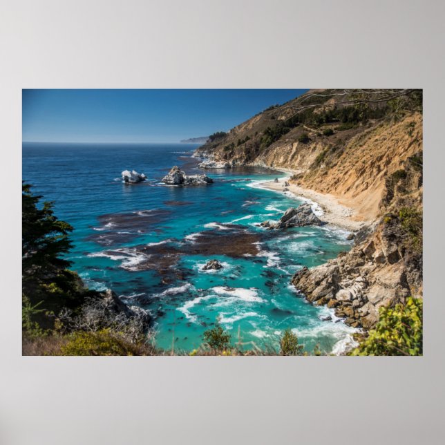 Big Sur Coastline,West Coast,Pacific Coast Poster (Front)