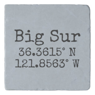 Big Sur Latitude Longitude Trivet