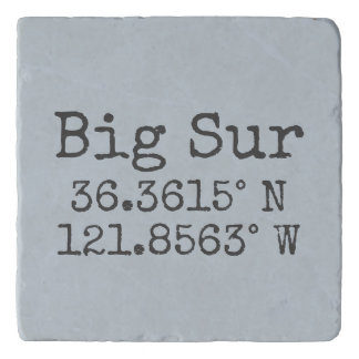 Big Sur Latitude Longitude Trivet