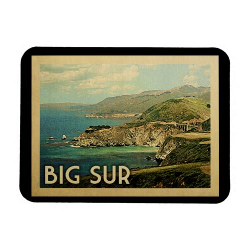 Big Sur Magnet California Vintage Travel