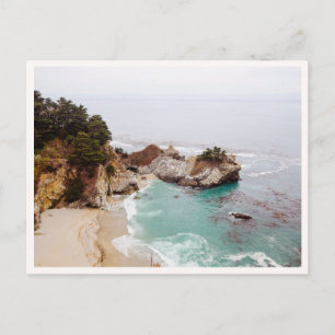 Big Sur Mcway Falls Waterfall Photo Postcard