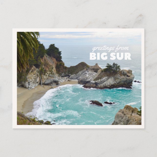 Big Sur McWay Waterfall Pacific Coast Highway Postcard (Front)