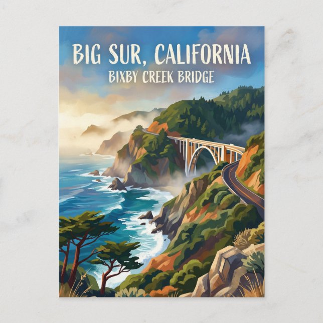 Big Sur USA Postcard (Front)