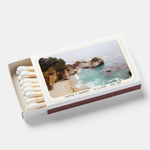 Big Sur Wedding Favor Matchbox Matchboxes