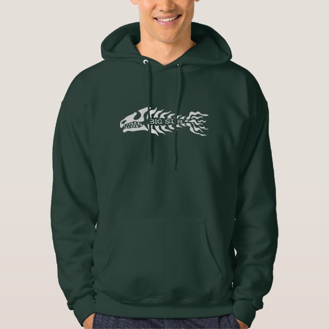 Big Sur Whale Skeleton Hoodie (Front)