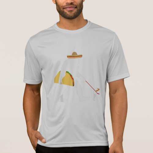 big taco sombrero chihuahua dog bigfoot cinco T_Shirt