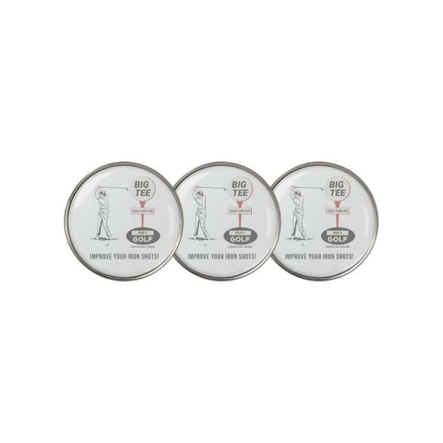 Big Tee Golf Course La Mirada Ball Marker (3 Up)