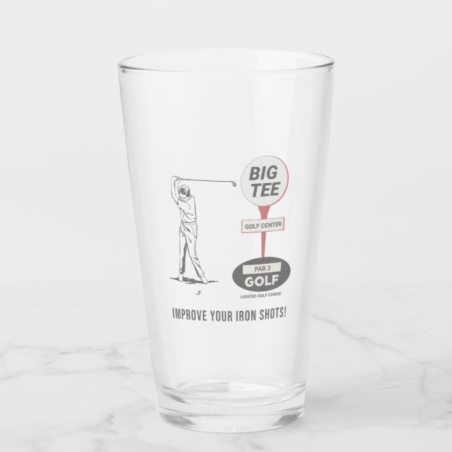 Big Tee Golf Course La Mirada Glass (Front)