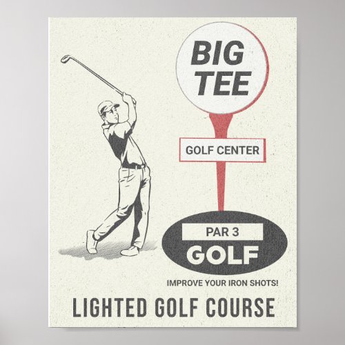 Big Tee Golf Course La Mirada Poster