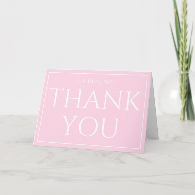 Big Thank You Administrative Professionals Day Card (Front)
