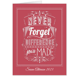 Big Thank You Appreciation Retirement Card