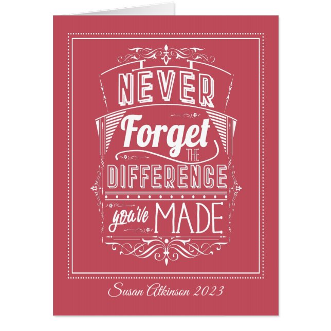 Big Thank You Appreciation Retirement Card (Front)