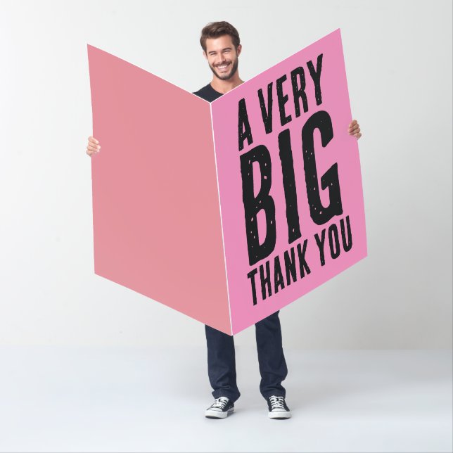 BIG THANK YOU BIGGEST LARGEST GREETING CARD (In Situ)
