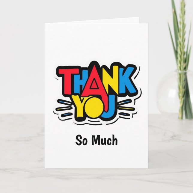 Big Thank You From Heart Appreciation Message (Front)