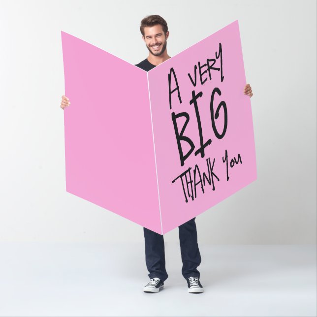 BIG THANK YOU OVERSIZED BIGGEST GREETING CARD (In Situ)