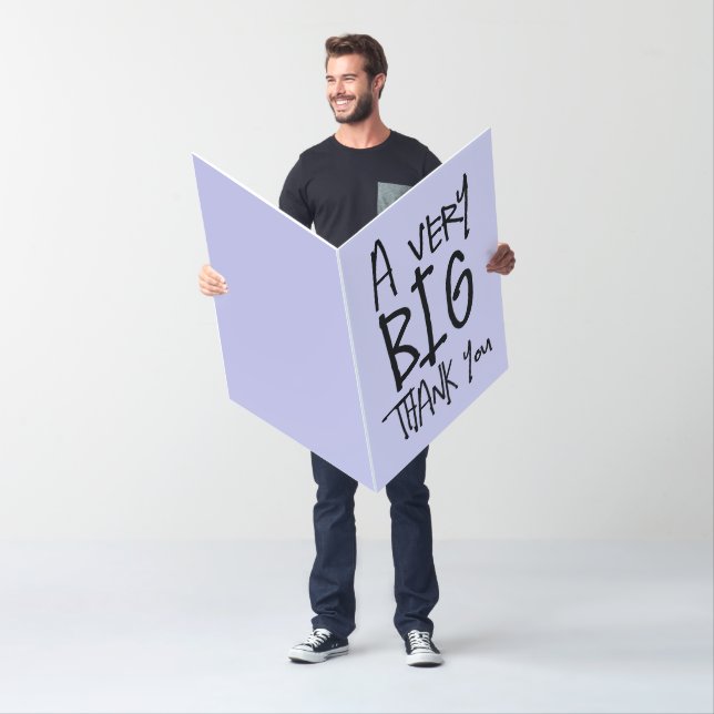 BIG THANK YOU OVERSIZED BIGGEST GREETING CARD (In Situ)