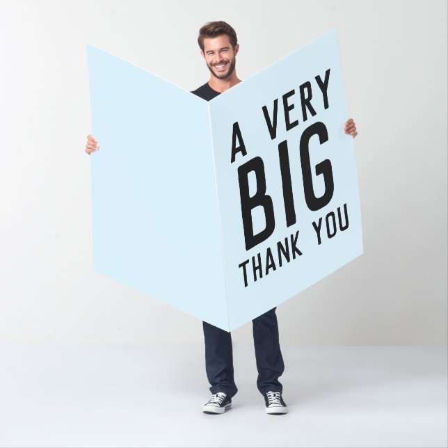 BIG THANK YOU OVERSIZED GIANT GREETING CARD (In Situ)