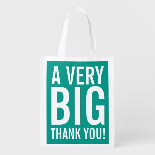 Big thank you reusable party favor shopping bag