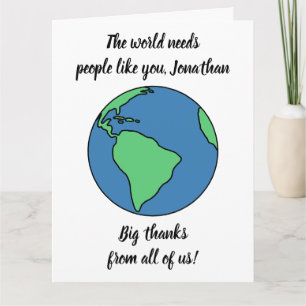Big Thanks From All of Us - Custom Giant Thank You Card