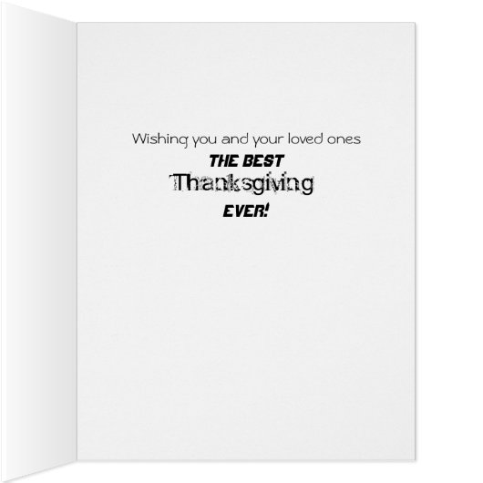 Big Thanksgiving card Fall /Central Park for Boss (Inside (Right))