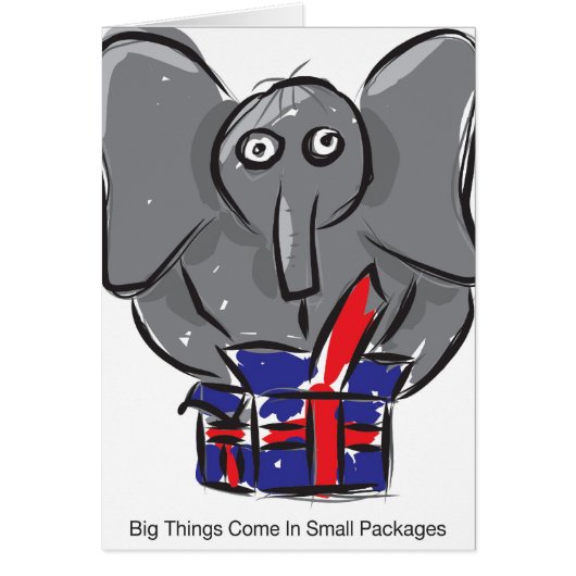 Big Things Come In Small Packages Cards (Front)