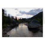 Big Thompson River at Sunrise Cards